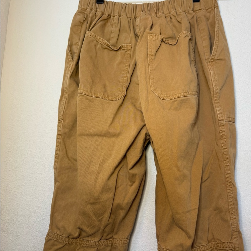 Free People Camel Button-Front Jogger Pants - Picture 8 of 11